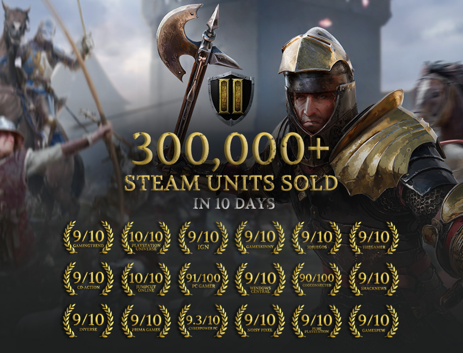 超爽快砍殺遊戲《騎士精神2》Steam版銷量突破30萬
