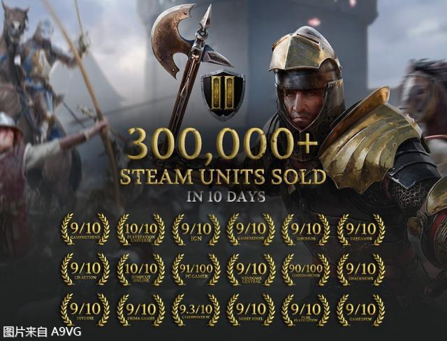 Steam版《騎士精神2》銷量破30萬 支持中文