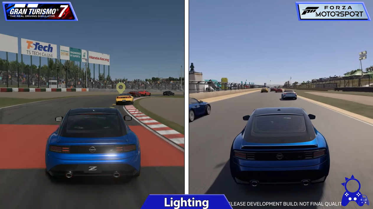 《跑車浪漫旅7》與《極限競速》早期遊戲實機預告對比
