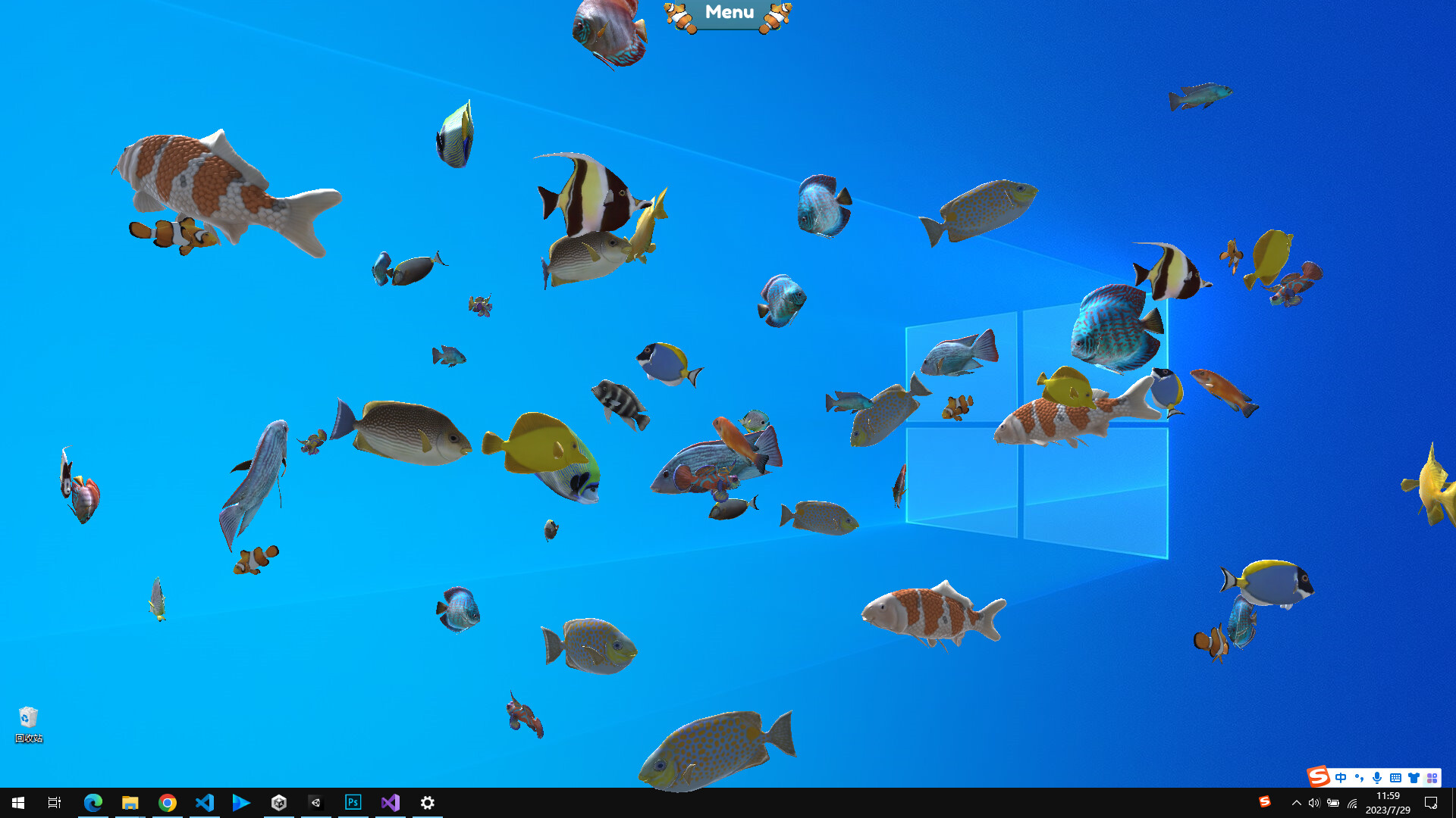 桌面養魚摸魚利器《Fish on the desktop》STEAM頁上線