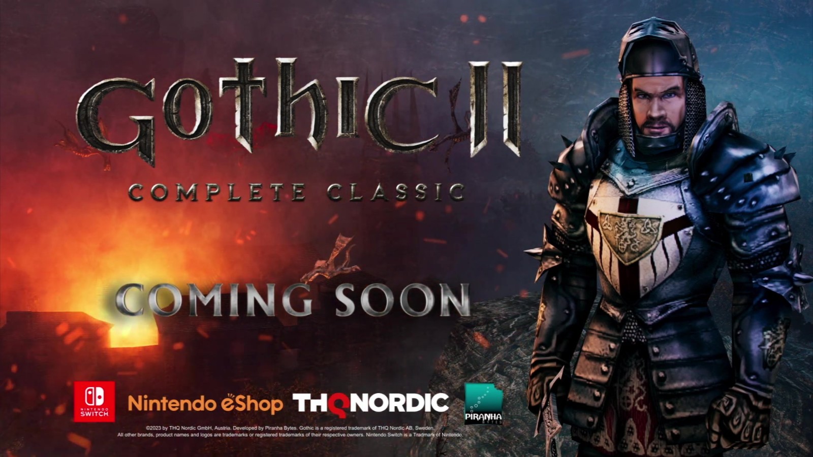 NS移植版《哥特王朝2》將於11月底推出 包含DLC