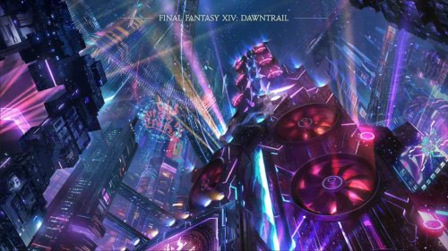 《最終幻想14》新城市概念圖公布 霓虹漫布被調侃GPU城市