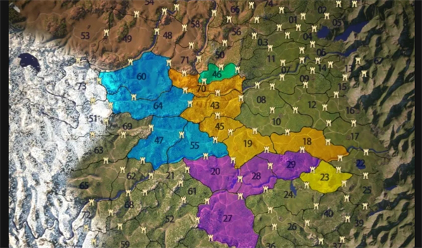 《帝國神話》郡縣地圖介紹