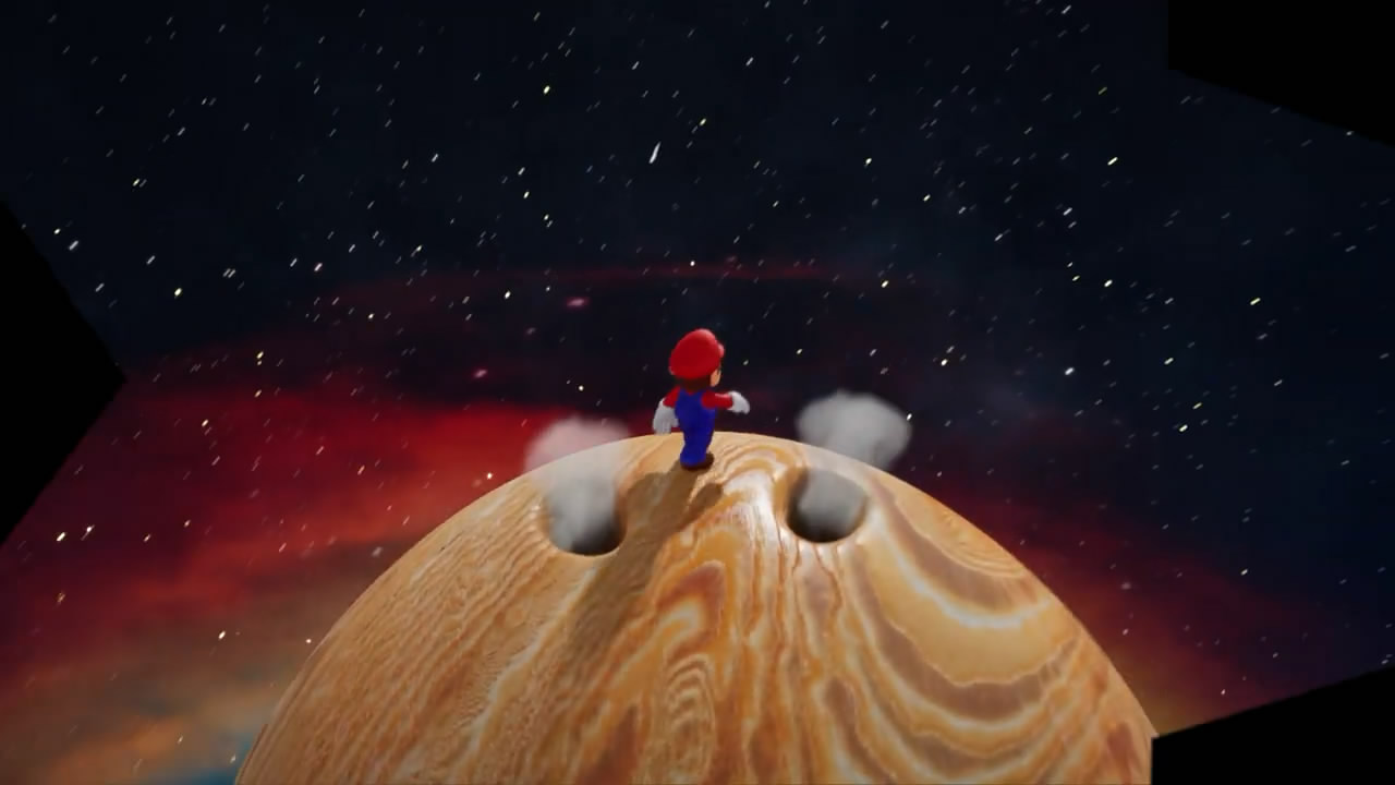 耀西星球亮了粉絲虛幻5重製《超級瑪利歐銀河》演示