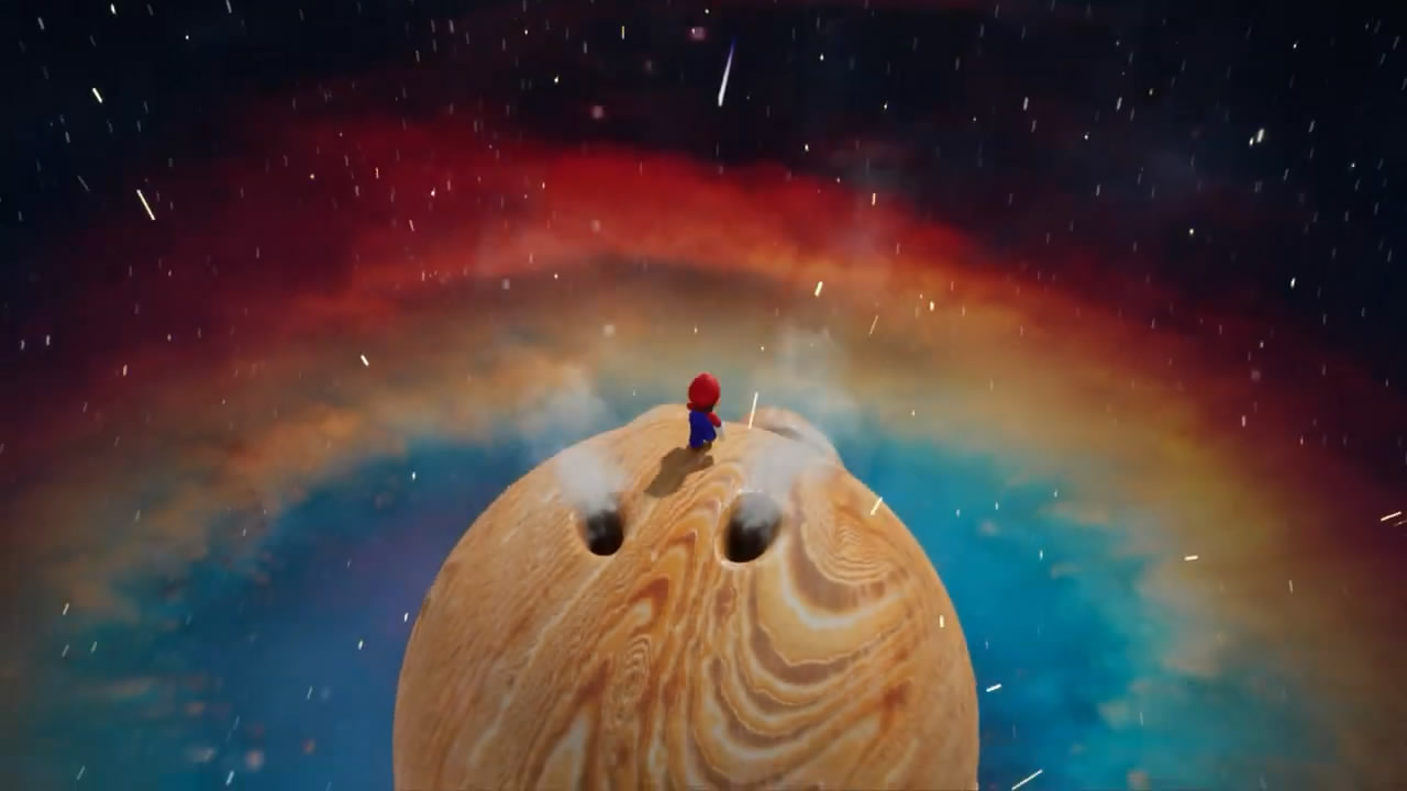 耀西星球亮了粉絲虛幻5重製《超級瑪利歐銀河》演示