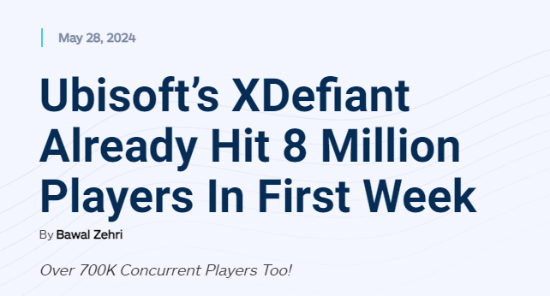 育碧宣布：《不羈聯盟》玩家人數突破1100萬！