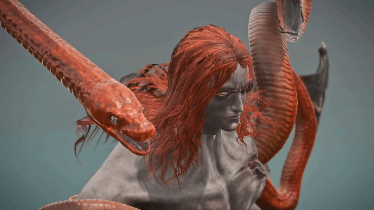 《艾爾登法環》梅瑟莫建模視頻 恐怖大蛇穿透身體