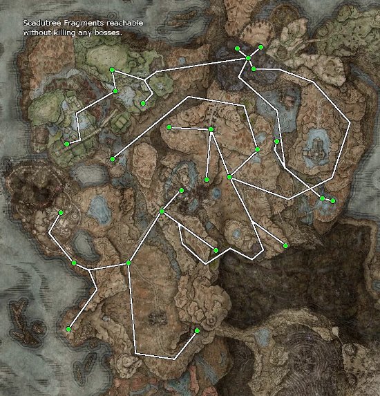 《艾爾登法環》玩家分享跑圖路線 幽影樹碎片等級直升14級