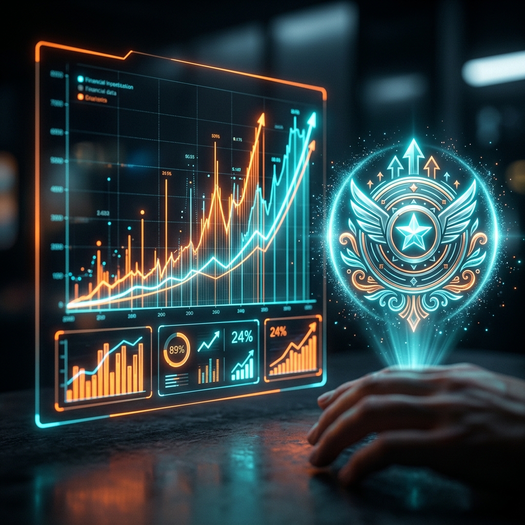 Bảng điều khiển hologram hệ thống đại lý kiếm tiền affiliate nhà cái mạng cá cược chớp sáng neon orange mm88