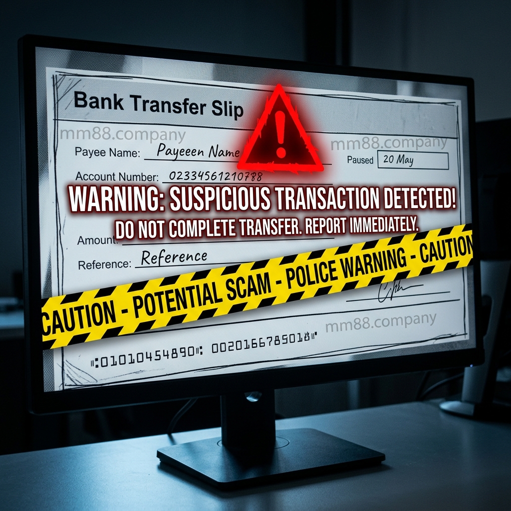 Cảnh báo gạch chéo đỏ việc ghi chú nội dung gửi ngân hàng có liên quan tới cờ bạc dễ bị ngân hàng khóa tài khoản