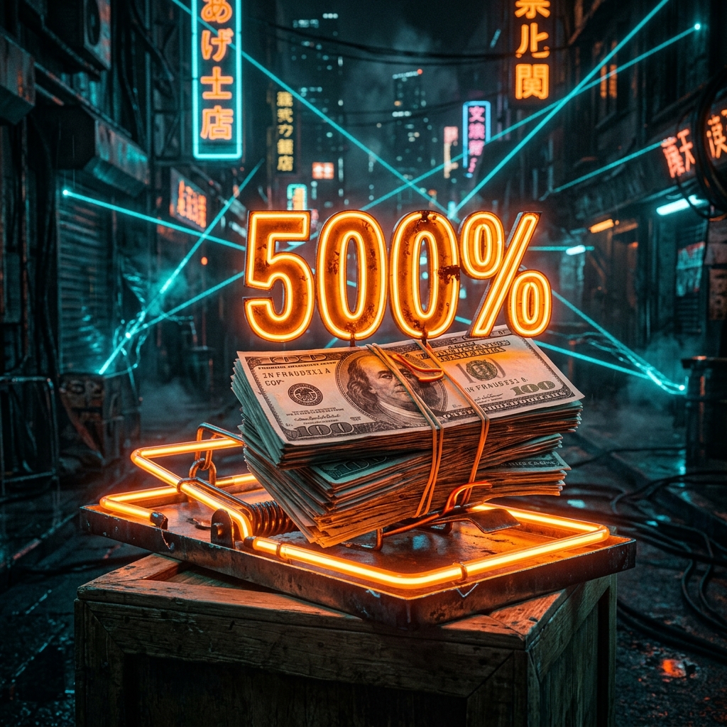 Cái bẫy chuột bằng đèn neon bốc cháy ép tiền giả báo hiệu bẫy thưởng ảo nhà cái gian lận scam