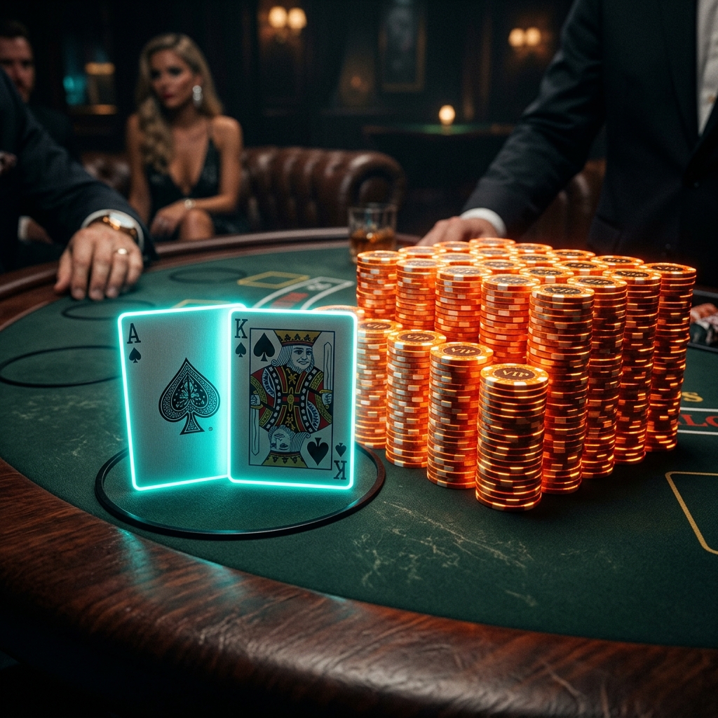 Bài Blackjack với chiến thuật chẻ đôi và gom chip cao tạo ra tỷ lệ thắng cược cực cao tại Live Casino MM88