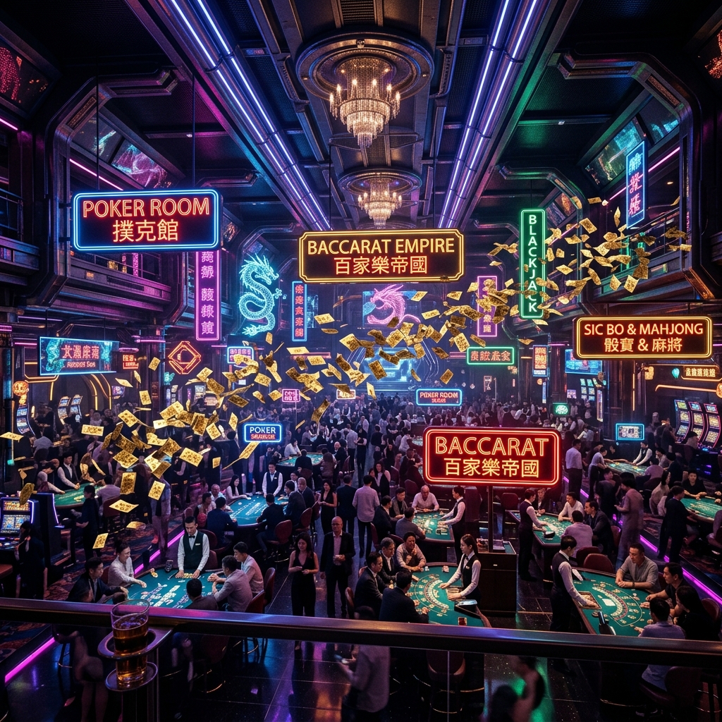 Khung cảnh sòng bạc ngầm siêu VIP game bài MM88 đổi thưởng tiền ảo