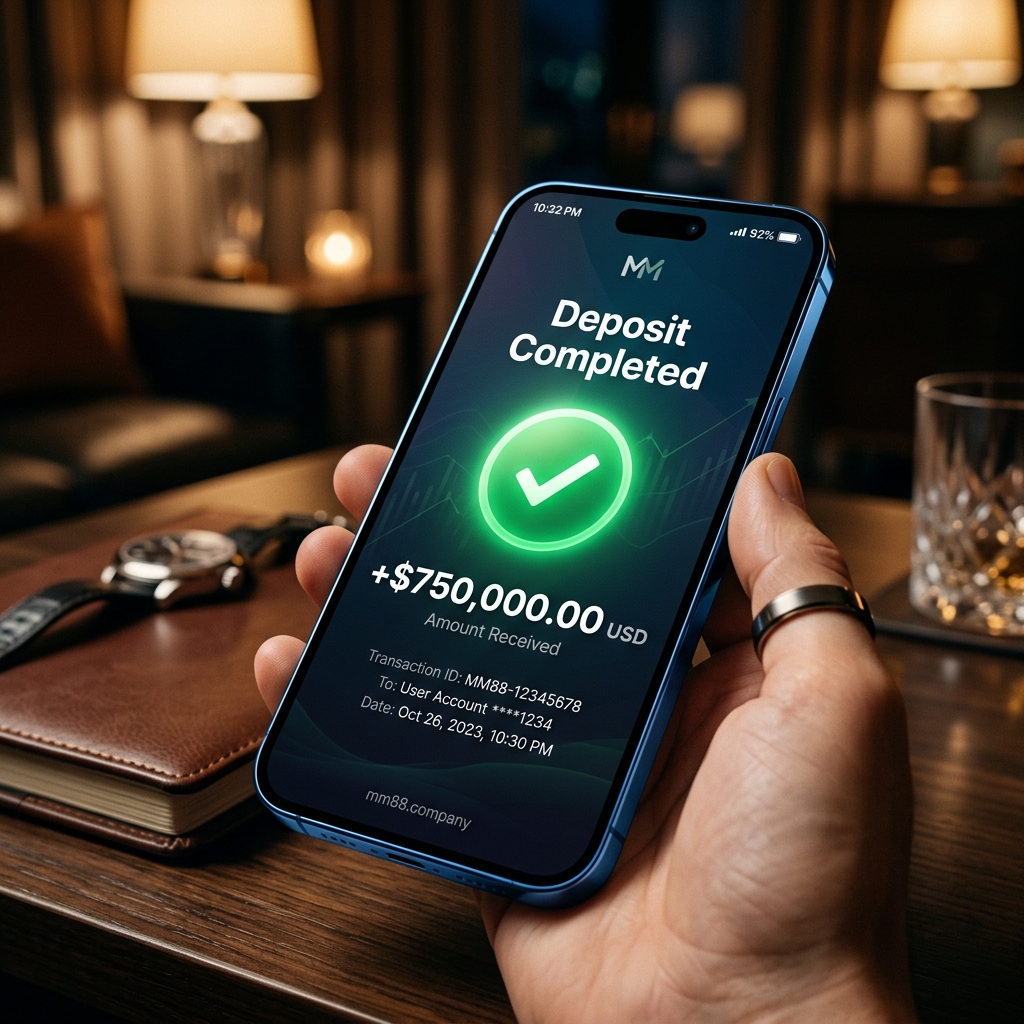 Thông báo màn hình nạp tiền cực nhanh thành công số dư điểm cộng lên hàng chục triệu ở góc mobile