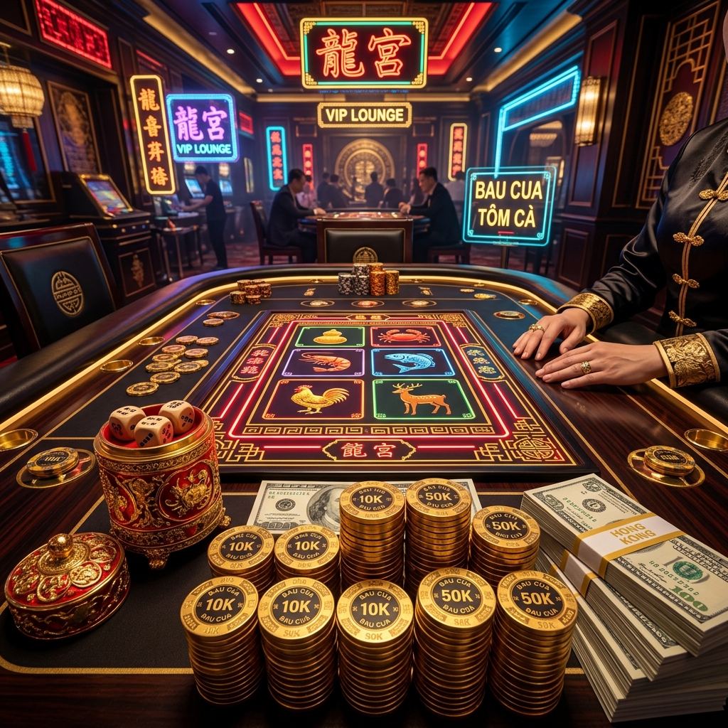 First person view of VIP playing Bau Cua table at Macau Casino MM88